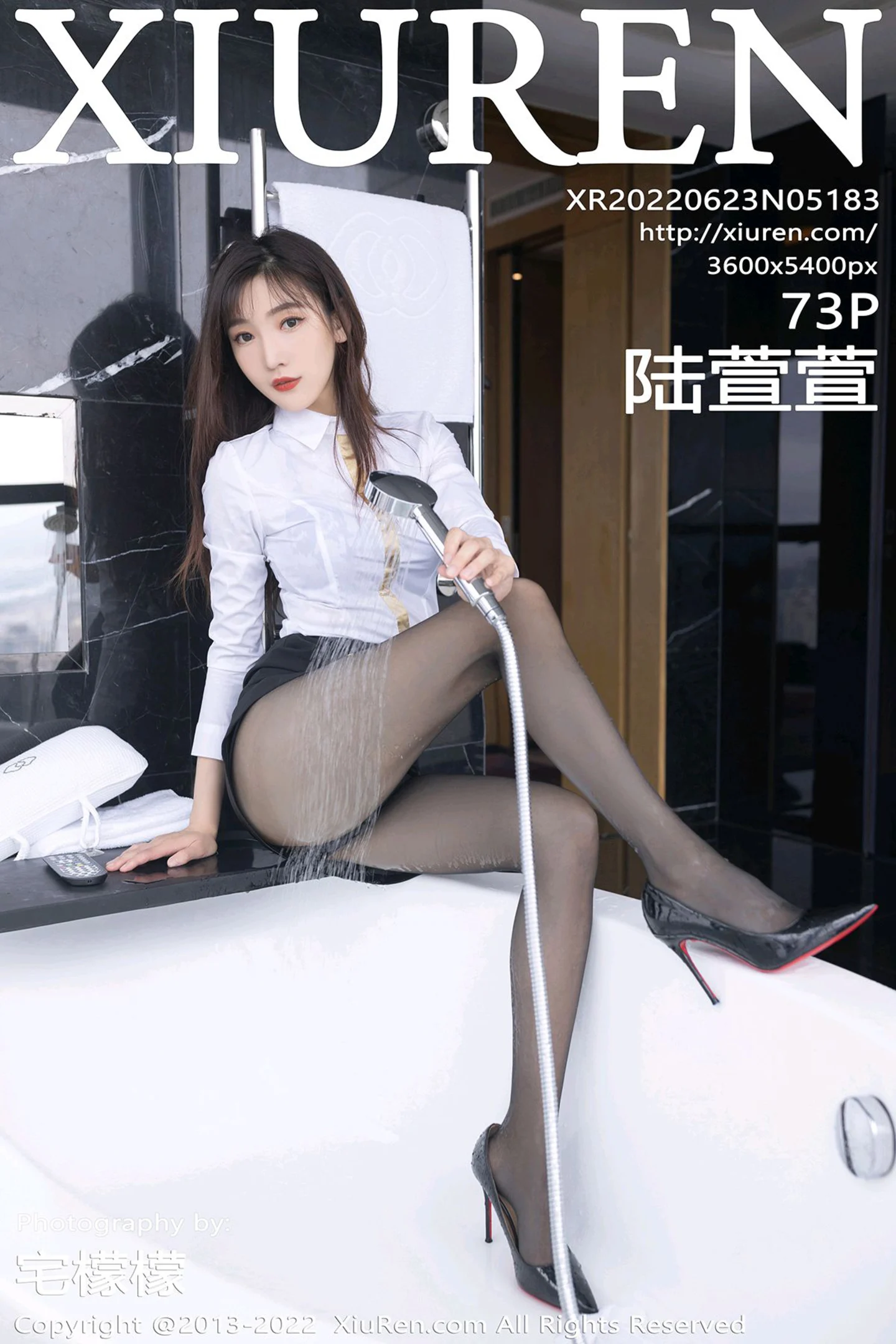 [XiuRen秀人网]No.5183_模特陆萱萱广州-云南旅拍角色扮演性感内衣配无内黑丝诱惑写真73P-秀人网 - XiuRen.Pro